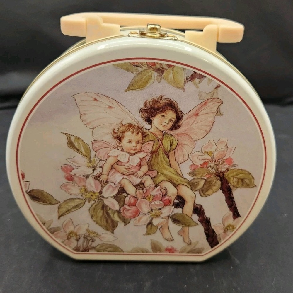 Vintage 2001 Elite Gift Box Flower Fairies Metal Case Tin Cicily Mary Barker
